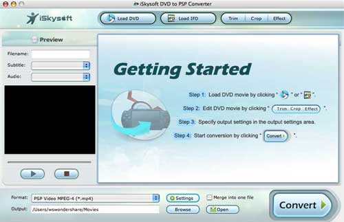 DVD to PSP for Mac
