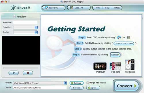 Convert DVD to M4A for Mac