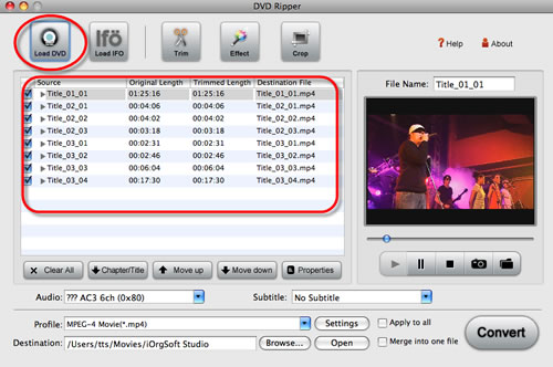 Importing DVD into iMovie with DVD to iMovie Converter